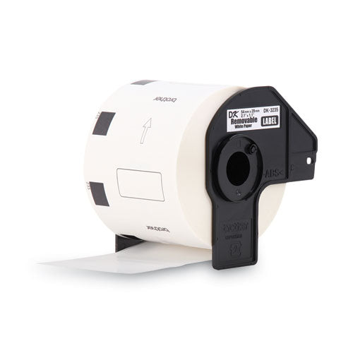 BROTHER Die-Cut Removable Paper Labels, 1.1" x 2.1", White, 800 Labels/Roll - DK3235