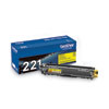 TN221Y Toner, 1,400 Page-Yield, Yellow - TN221Y
