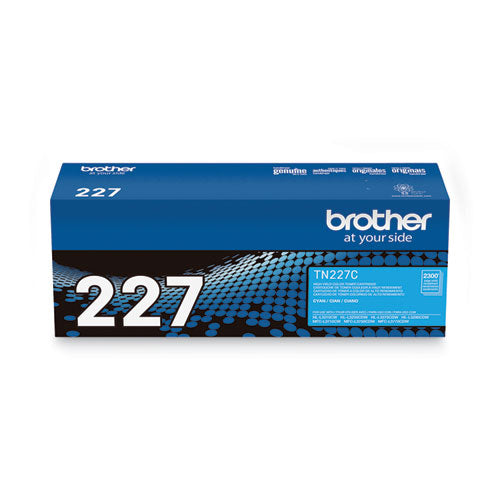 BROTHER  High-Yield Toner, 2,300 Page-Yield, Cyan - TN227C