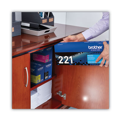 TN221C Toner, 1,400 Page-Yield, Cyan - TN221C