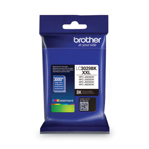 BROTHER INKvestment Super High-Yield Ink, 1,500 Page-Yield, Cyan/Magenta/Yellow - LC30293PK BROTHER