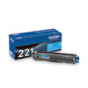 TN221C Toner, 1,400 Page-Yield, Cyan - TN221C