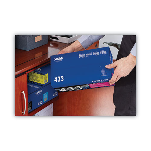 BROTHER  High-Yield Toner, 4,000 Page-Yield, Magenta - TN433M