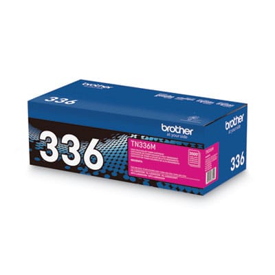 BROTHER Printer Consumables TN336M High-Yield Toner, 3,500 Page-Yield, Magenta - TN336M