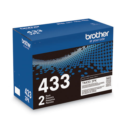 BROTHER  High-Yield Toner, 4,500 Page-Yield, Black, 2/Pack - TN4332PK