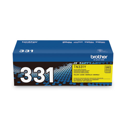 BROTHER Toner, 1,500 Page-Yield, Yellow - TN331Y