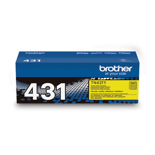 BROTHER Toner, 1,800 Page-Yield, Yellow - TN431Y BROTHER