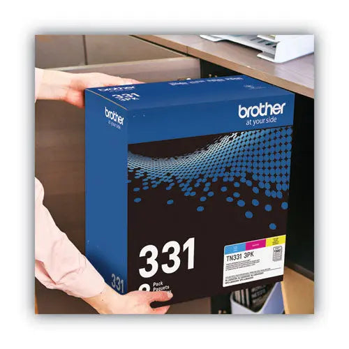 BROTHER Toner, 1,500 Page-Yield, Cyan/Magenta/Yellow - TN3313PK BROTHER