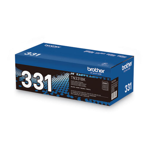 BROTHER Toner, 2,500 Page-Yield, Black - TN331BK