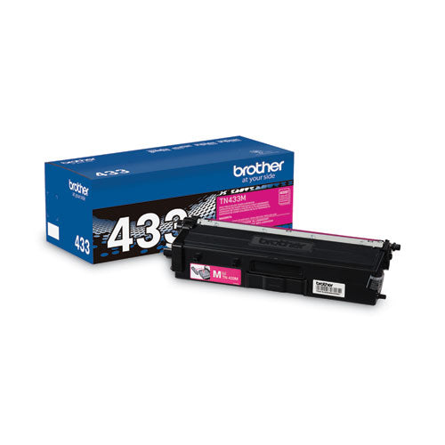 BROTHER  High-Yield Toner, 4,000 Page-Yield, Magenta - TN433M