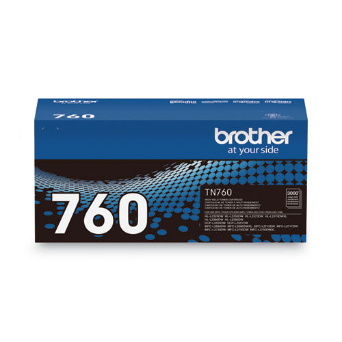 BROTHER  High-Yield Toner, 3,000 Page Yield, Black - TN760
