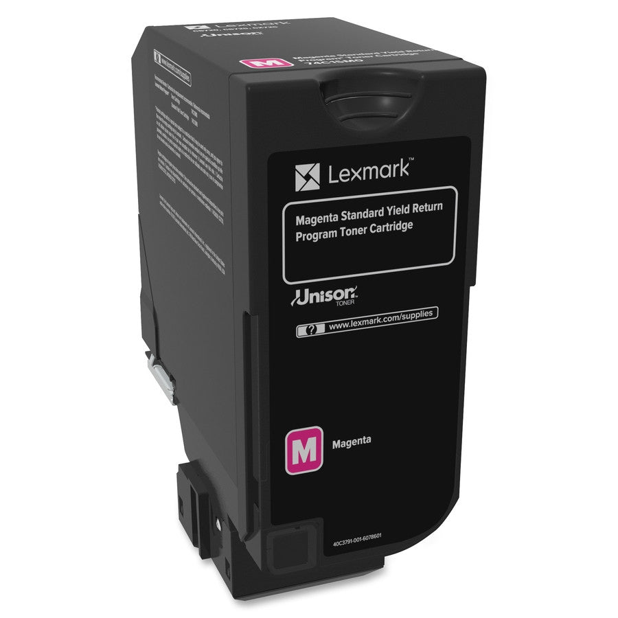 Lexmark CS720, CS/CX725 Magenta Toner Cartridge Return Program Yield 7,000 Pages 74C1SM0 Lexmark