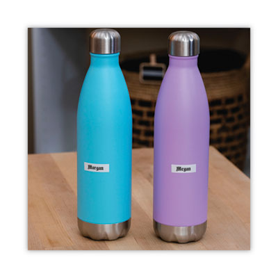 TC Tape Cartridges for P-Touch Labelers, 0.5" x 25.2 ft, Black on White, 2/Pack - TC20
