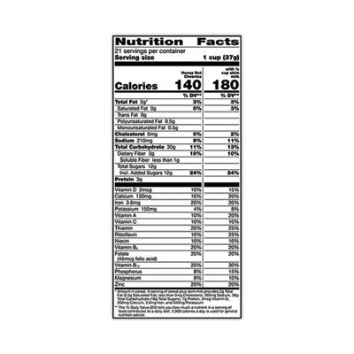 Honey Nut Cereal, 27.5 oz Box, 2/Carton - 40106 C2G