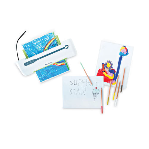 3M Self-Sealing Laminating Sheets, 6 mil, 9.06" x 11.63", Gloss Clear, 10/Pack - LS854SS-10