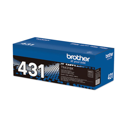 BROTHER Toner, 3,000 Page-Yield, Black - TN431BK BROTHER