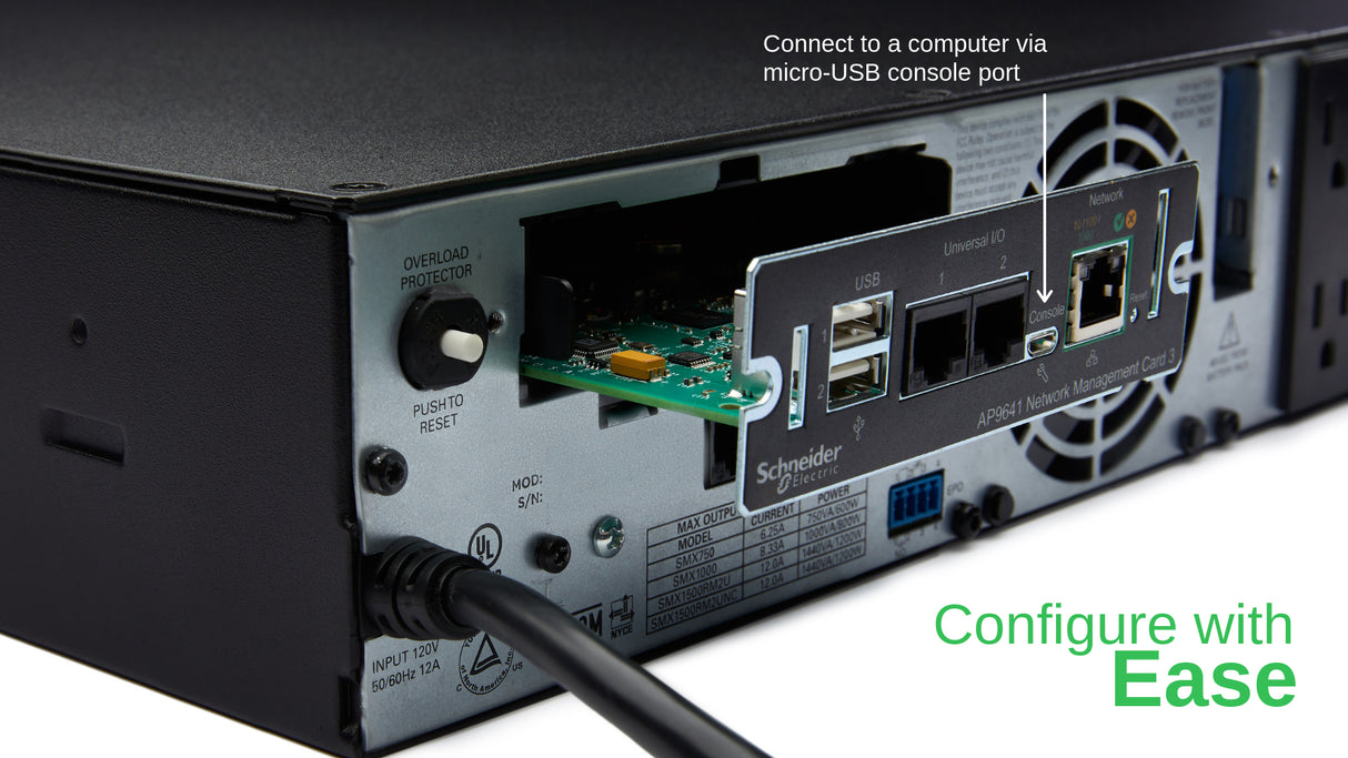 APC AP9641 Smart-UPS Network Management Card (gen3) with environmental monitoring - AP9641
