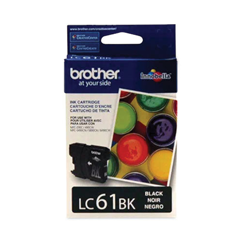 BROTHER Brilliantly colored ink cartridges produce photo-quality, vivid prints. Newly developed ink - LC61BK
