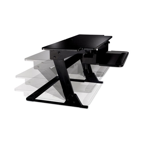 3M Precision Standing Desk, 42" x 23.2" x 6.2" to 20", Black - SD70B