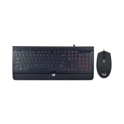 ADESSO Keyboards Backlit Gaming Keyboard and Mouse Combo, USB, Black - AKB-137CB