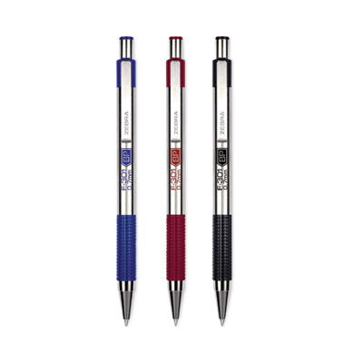 F-301 Ballpoint Pen, Retractable, Fine 0.7 mm, Assorted Ink and Barrel Colors, 4/Pack - 27174 C2G