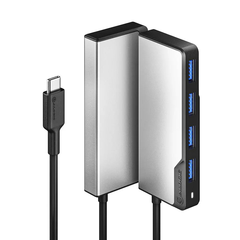ALOGIC UCFUUA-SGR interface hub USB 3.2 Gen 1 (3.1 Gen 1) Type-C 5000 Mbit/s Black, Silver - eCommerce Business Prime