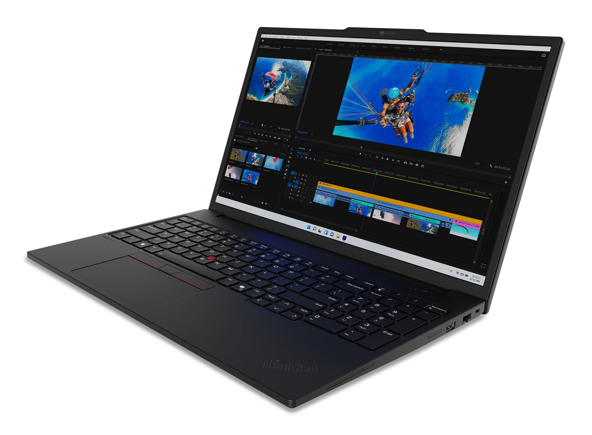 Lenovo ThinkPad P16s Gen 3 (Intel) Intel Core Ultra 7 155H Mobile workstation 40.6 cm (16") WUXGA 16 GB DDR5-SDRAM 512 GB SSD Wi-Fi 6E (802.11ax) Windows 11 Pro English Black - 21KS001HUS