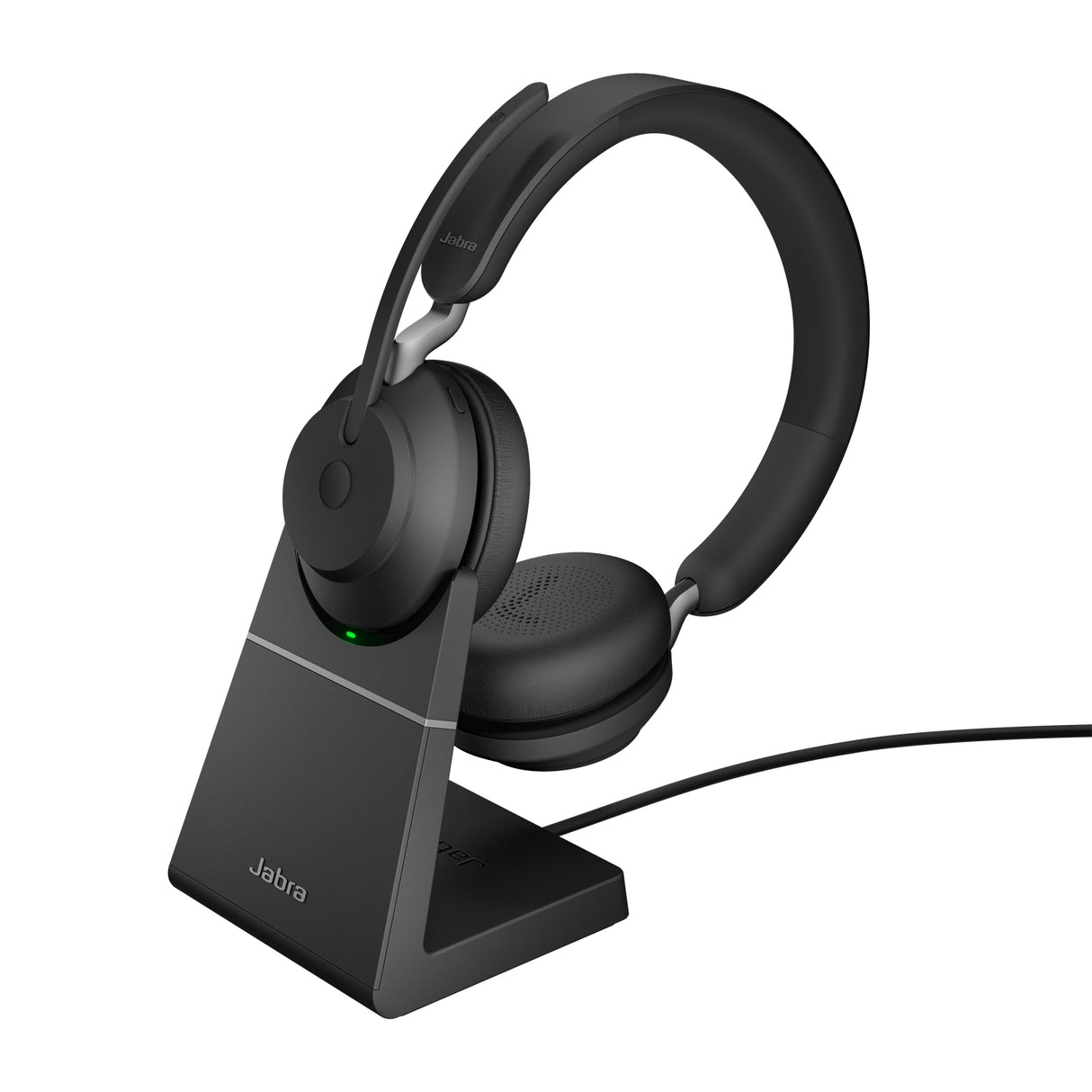 Jabra Evolve2 65 UC Stereo Std Headset Wireless Head-band Office/Call center USB Type-C Bluetooth Charging stand Black - 26599-989-889-01