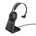 Jabra Evolve2 65 USB-A UC Mono with Charging Stand - Black - 26599-889-989