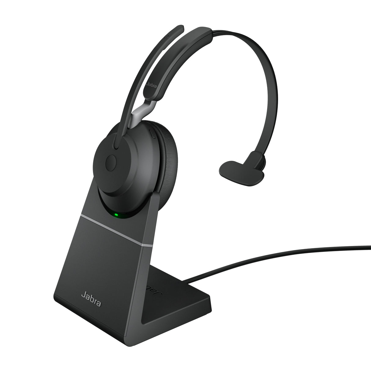 Jabra Evolve2 65 USB-A UC Mono with Charging Stand - Black - 26599-889-989