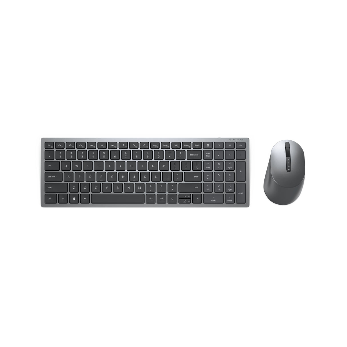 DELL KM7120W keyboard Mouse included Office RF Wireless + Bluetooth English Grey, Titanium - KM7120W-GY-US