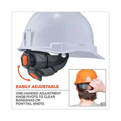 Skullerz 8972 Class C Hard Hat Cap Style, Vented, 4-Point Standard Ratchet Suspension, One Size Fits Most (6.5 to 8), White - 60144