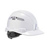 Skullerz 8972 Class C Hard Hat Cap Style, Vented, 4-Point Standard Ratchet Suspension, One Size Fits Most (6.5 to 8), White - 60144