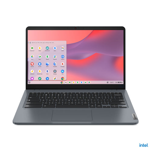 Lenovo 14e Chromebook 35.6 cm (14") Touchscreen Full HD Intel® N N100 4 GB LPDDR5-SDRAM 32 GB eMMC Wi-Fi 6E (802.11ax) ChromeOS Grey - 82W6000AUS