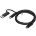 Lenovo 4X90U90618 USB cable USB 3.2 Gen 1 (3.1 Gen 1) 1 m USB A/USB C USB C Black - 4X90U90618 LENOVO