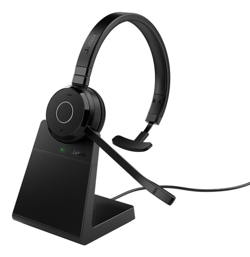 Jabra Evolve 65 TE Headset Wireless Head-band Office/Call center Bluetooth Charging stand Black - 6693-833-499-01