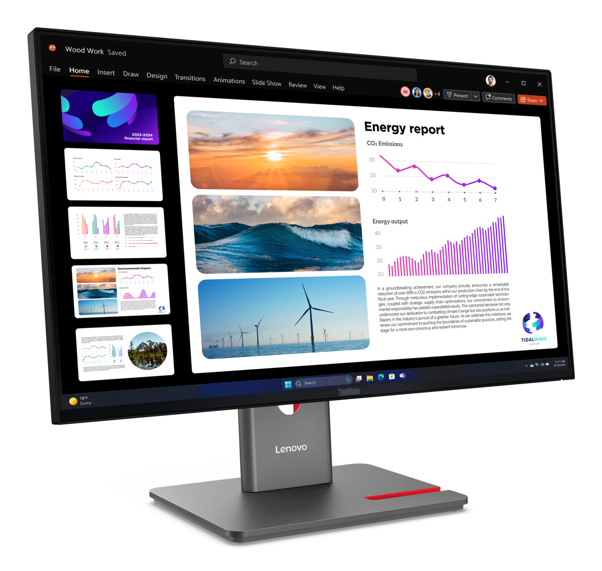 Lenovo ThinkVision P24Q-40 Monitor - 64B2GAR1UZ LENOVO