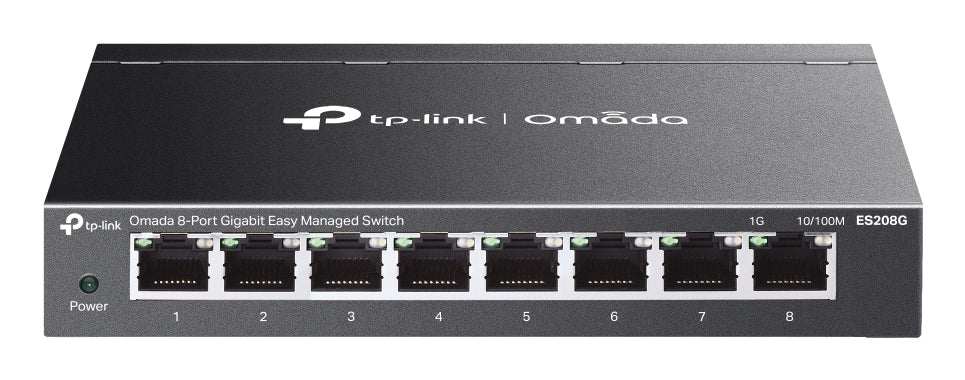 TP-Link Omada ES208G network switch Managed L2 Gigabit Ethernet (10/100/1000) Black - ES208G