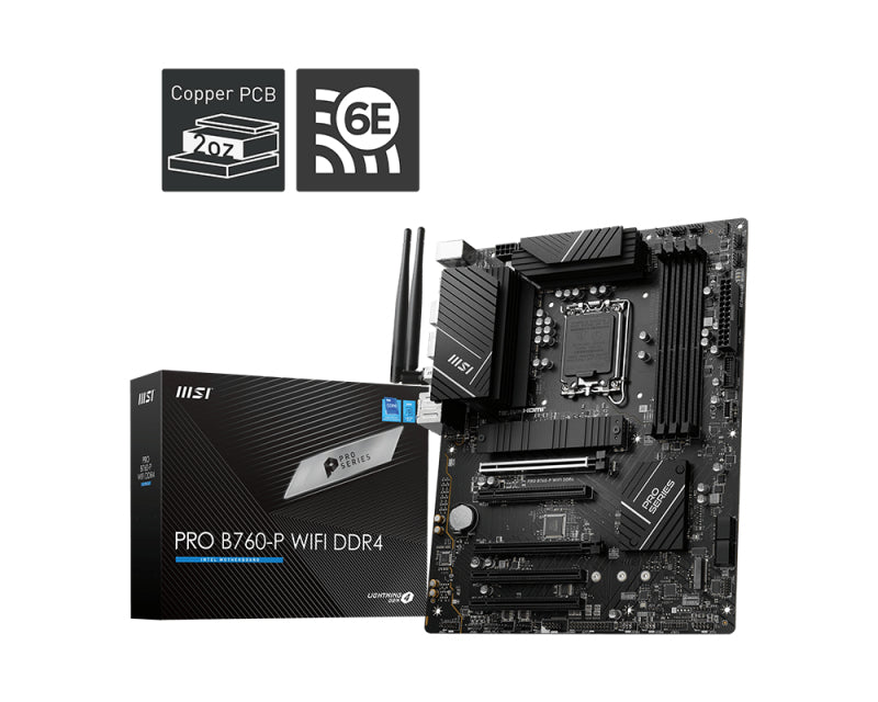 MSI PRO B760-P Intel B760 LGA 1700 ATX - PROB760PWIFID4