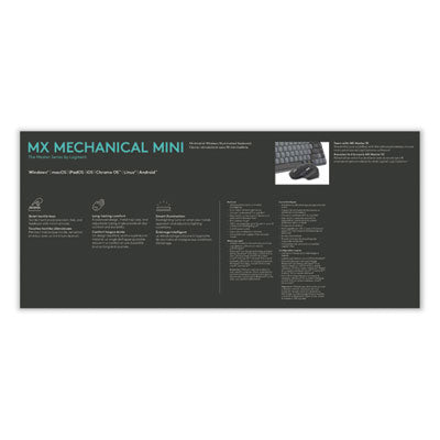 MX Mechanical Wireless Illuminated Performance Keyboard, Mini, Graphite - 920-010550
