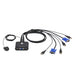 ATEN CS22U KVM switch Black - CS22U