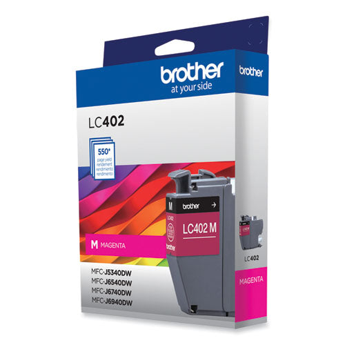 BROTHER  Ink, 550 Page-Yield, Magenta - LC402MS