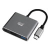 3-in-1 USB-C Multi-Port TAA Compliant Docking Station, HDMI, USB-C, USB 3 A+PD, Black/Gray - AUH-4010
