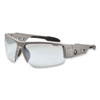 Skullerz Dagr Safety Glasses, Matte Gray Half Frame, Clear Single I/O Lens - 52180