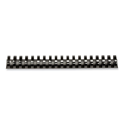 FELLOWES Plastic Comb Bindings for 11 x 8.5 Documents, 19 Rings, 1.5" (340-Sheet) Capacity, Black, 5 - 52368