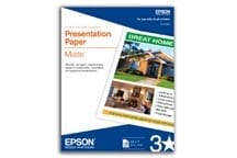 EPSON Paper/Labels/Transparencies/Pl Epson Presentation Paper Matte, Photo Quality Inkjet Paper (8.5" x 11") (100 Sheets/Pkg) - S041062