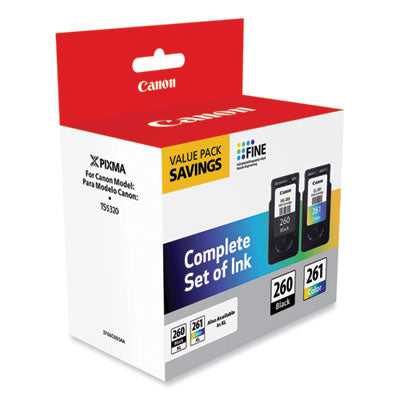 3725C006 (CL-261/PG-260) Ink, Black/Color - 3725C006