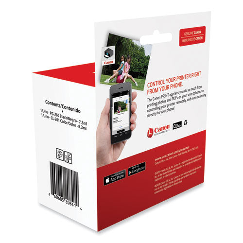 CANON  (CL-261/PG-260) Ink, Black/Color - 3725C006