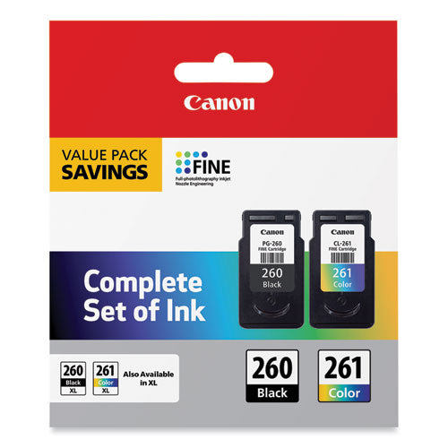CANON  (CL-261/PG-260) Ink, Black/Color - 3725C006