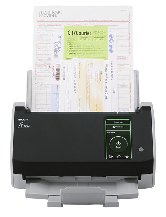Ricoh FI-8040 ADF + Manual feed scanner 600 x 600 DPI A4 Black, Grey - CG01000-310059